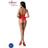 Passion - Bs094 Bodystocking Rouge Taille Unique